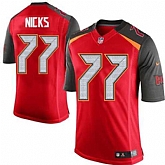 Nike Men & Women & Youth Buccaneers #77 Nicks Red Team Color Game Jersey,baseball caps,new era cap wholesale,wholesale hats